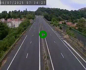 Caméra autoroute A75 à hauteur de Coudes, en direction de Clermont-Ferrand