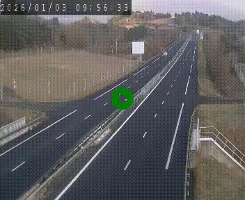 Caméra autoroutière France - A75, Coren, en direction de Montpellier