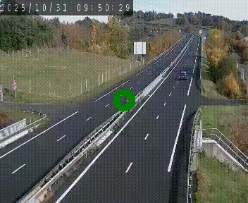 Caméra autoroutière France - A75, Coren, en direction de Montpellier