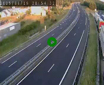 Caméra autoroute A75 à hauteur du col du rocher blanc en direction de Montpellier