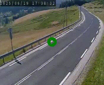 Webcam routière au niveau du col de la Chavade en Ardèche, sur la N102 à 1266 mètres d'altitude