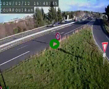 Caméra routière France - N109, Courpouiran - La plaine, en direction de Clermont l'Hérault, à la sortie de Montpellier