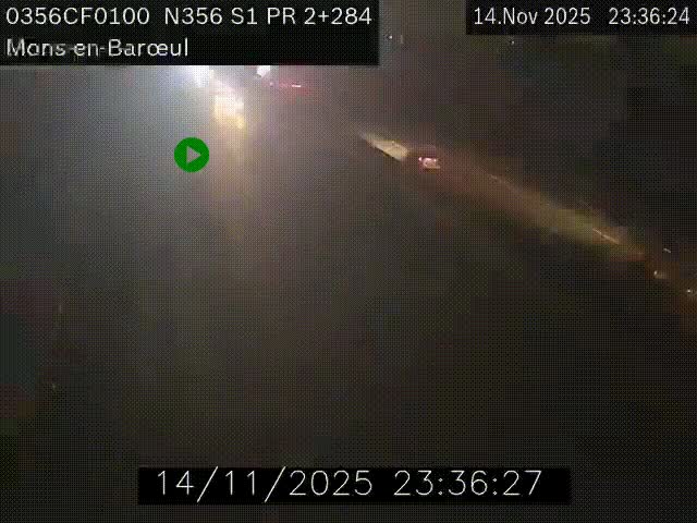 Webcam à l'entrée de Lille en direction du périphérique, à proximité de Mons-en-Baroeul sur la N356