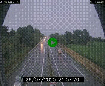 Webcam sur le périphérique de Rennes (N136) à hauteur du quartier Bréquigny, au sud de la ville