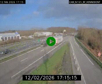 Webcam sur la N165 à hauteur de Hennebont, au nord de Lorient