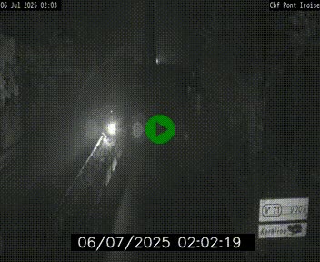 Webcam sur la N165 après le Pont de l'Iroise, à l'entrée de Brest