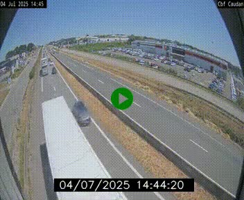 Webcam sur la N165 à hauteur de Caudan, dans le Morbihan.