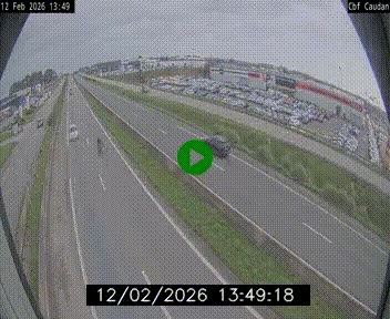 Webcam sur la N165 à hauteur de Caudan, dans le Morbihan.