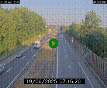 Webcam sur le périphérique de Rennes (N136) à hauteur de Maurepas, au nord de la ville