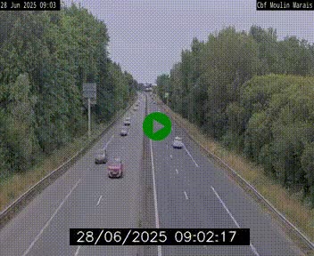 Webcam sur le périphérique de Nantes (N844) entre la Porte de Saint-Luce et la Porte d'Anjou, à l'est de la ville