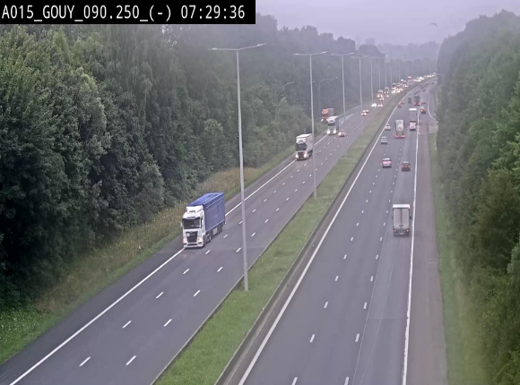 Webcam autoroute Belgique - Gouy-lez-piéton - E42 - BK 90.3