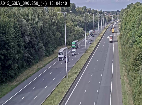 Webcam autoroute Belgique - Gouy-lez-piéton - E42 - BK 90.3