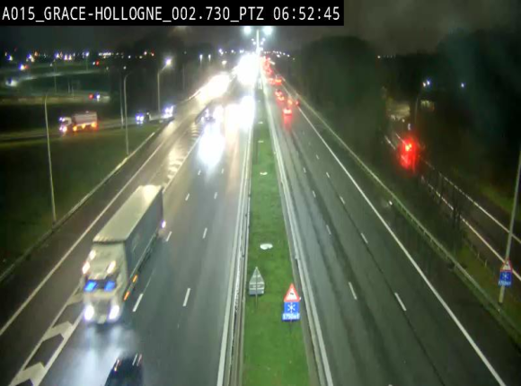 Caméra trafic Belgique - Grâce-Hollogne - E42, jonction avec A604, direction Loncin/Aéroport de Liège - BK 3.2