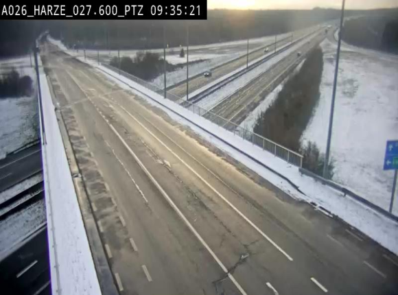 Caméra autoroute Belgique - Sougné-Remouchamps,E25 direction Luxembourg