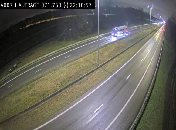 Webcam autoroute Belgique - Hautrage - E19 - BK 71.7