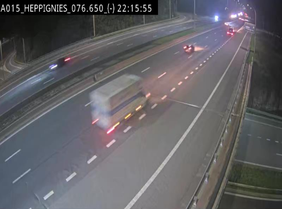 Webcam autoroute Belgique - Heppignies - E42 direction Namur - BK 76.4