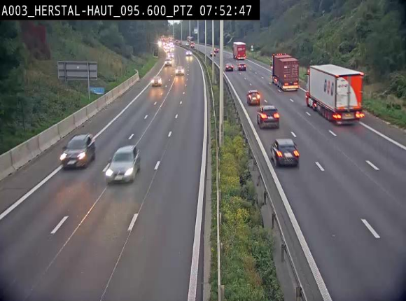 Webcam E40 à Herstal en direction de Liège et en provenance d'Aachen