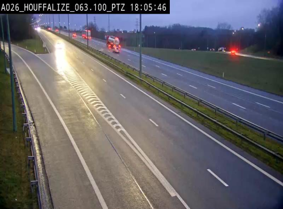 Caméra autoroute Belgique - Houffalize, E25 direction Liège