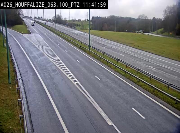 Caméra autoroute Belgique - Houffalize, E25 direction Liège