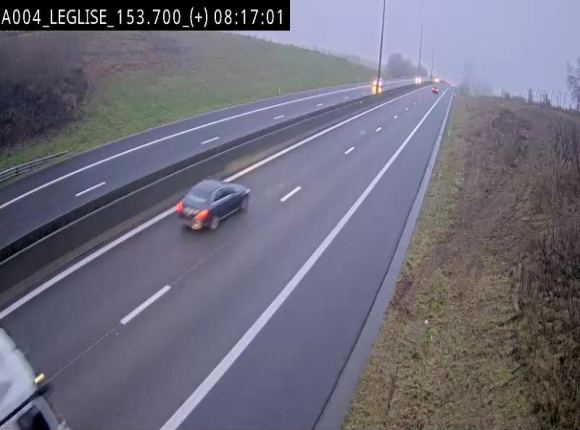 Webcam autoroute E411 à hauteur de Léglise, en direction de Luxembourg