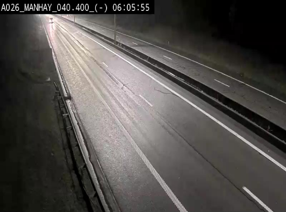 Webcam autoroute A26/E25 à hauteur de Manhay, après la jonction avec la N651 en direction de Liège - BK 40.4