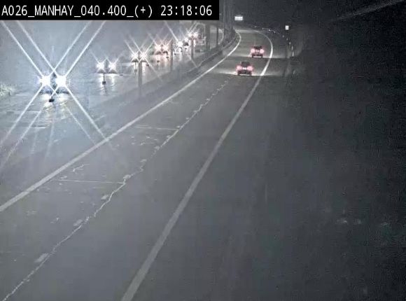 Webcam autoroute A26/E25 à hauteur de Manhay, avant la jonction avec la N651 en direction de Luxembourg - BK 40.4
