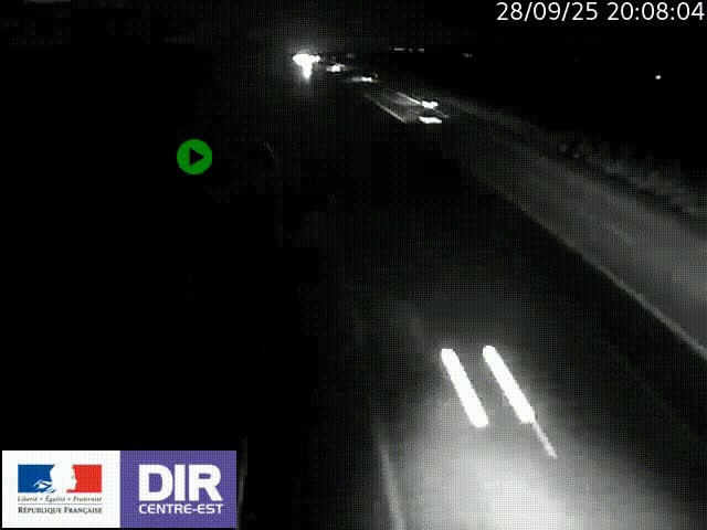 Webcam sur le contournement de Valence, sur la Nationale 7, à la jonction avec la N532, caméra orientée vers Grenoble