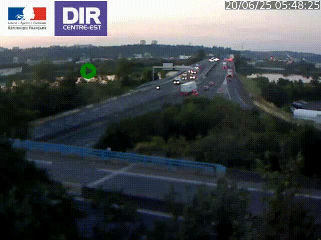 Webcam autoroute sur A450 à Pierre-Bénite en direction de Lyon et de l'autoroute A7