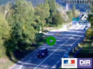 Webcam info trafic à proximité de Vizille sur la N85, au niveau du point de vue du Saut du Moine à Champagnier