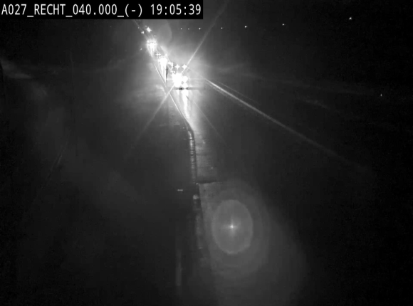Webcam A27/E42 à hauteur de la sortie 13 Recht à proximité de Malmedy. Vue orientée vers Malmedy et Liège