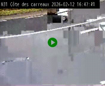 Webcam en haut de la Côte des Carreaux sur la N31 à Avesnes-en-Bray. Vue orientée vers Rouen