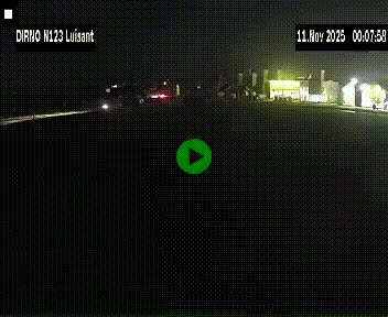 Webcam en périphérie de Chartres sur la N123, à hauteur de Luisant. Vue orientée vers Chartres