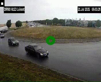 Webcam en périphérie de Chartres sur la N123, à hauteur de Luisant. Vue orientée vers Chartres