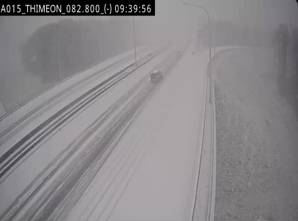 Caméra trafic Belgique - Thiméon - E42, jonction avec A54 (E420) direction La Louvière/Charleroi - BK 82.82