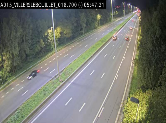 Webcam autoroute Belgique - Villers-le-Bouillet - E42 direction Liège - BK 18.7