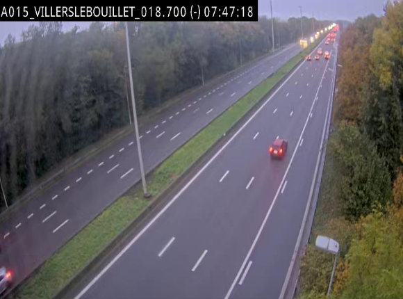 Webcam autoroute Belgique - Villers-le-Bouillet - E42 direction Liège - BK 18.7