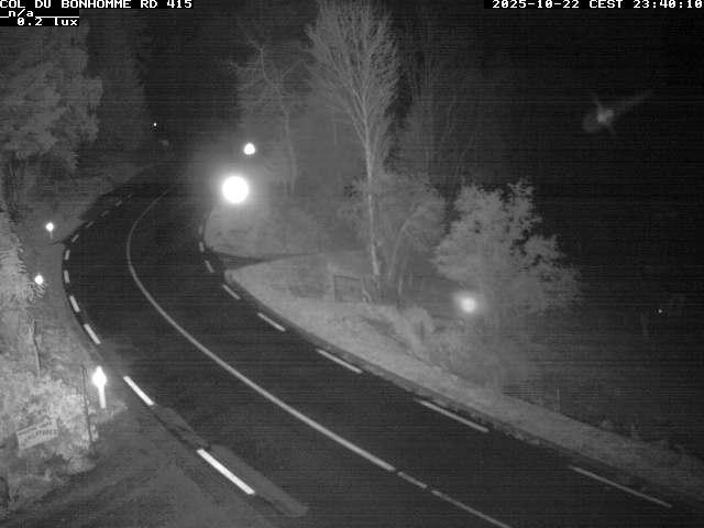 Caméra à proximité du col du Bonhomme sur la D415 à Plainfaing vers l'Alsace