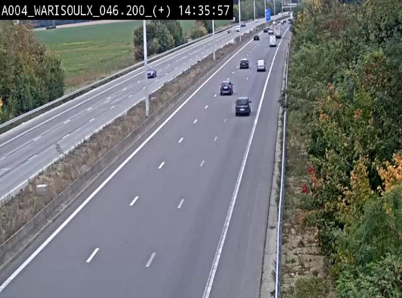 Webcam autoroute Belgique - Warissoulx - E411 - BK 46.2