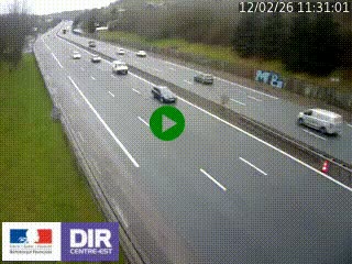 Webcam routière à Saint-Etienne-Terrenoire sur la RN88 avant la jonction entre l'A72 et le Boulevard Périphérique de Saint-Etienne