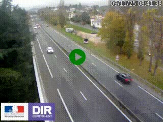 Webcam routière à Le Chambon-Feugerolles sur la RN88 entre Firminy et Saint-Etienne
