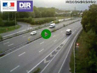 Caméra routière à hauteur de la sortie 15 Chambéry-centre au PK 4,103 en direction d'Albertville
