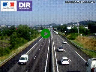 Caméra autoroute à Saint-Etienne (Les Littes) à hauteur du Ikea Saint-Etienne sur l'A72 en direction de Roanne