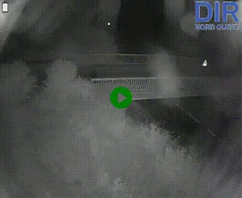 Webcam sur A84 à hauteur de Pont-Farcy, au niveau du pont autoroutier sur la Vire, au sud de Saint-Lô