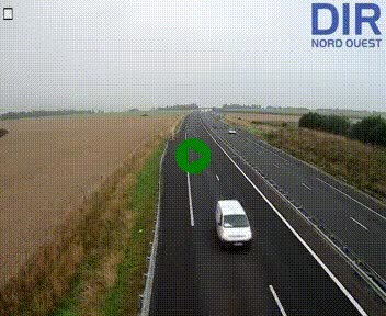 Webcam sur A84 à hauteur de l'échangeur de Poilley avec la N175, au sud d'Avranches