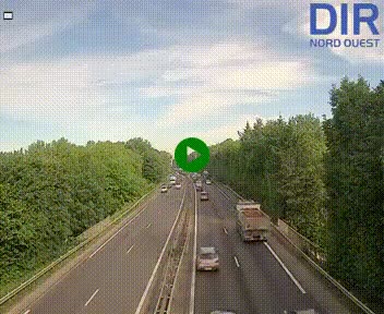 Webcam sur le périphérique de Caen (N814) à l'est de la ville, à Mondeville hauteur de la sortie 2, Presqu'île-Rives de l'Orne, au bout de l'autoroute A13