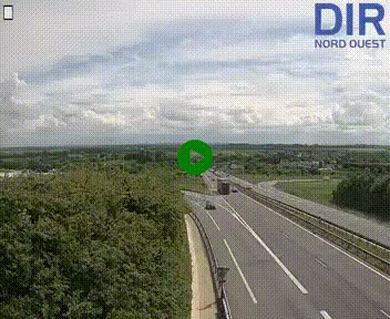 Webcam au début de l'A84 sur le périphérique Ouest de Caen (N814) à hauteur de la sortie 9, Porte de Bretagne