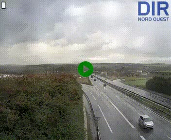 Webcam au début de l'A84 sur le périphérique Ouest de Caen (N814) à hauteur de la sortie 9, Porte de Bretagne