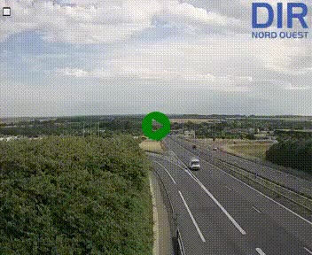 Webcam au début de l'A84 sur le périphérique Ouest de Caen (N814) à hauteur de la sortie 9, Porte de Bretagne