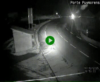 Webcam Col du Puymorens sur N320, en direction de Pas de la Casa (Andorre)