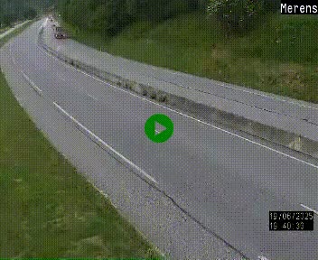 Webcam Ax-les-Thermes sur N20, en direction d'Andorre